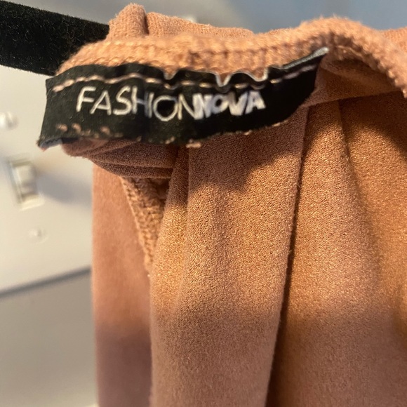 🍒SOLD🍒 Fashion Nova Pink Suede Capri Jumpsuit✨ - Picture 5 of 5